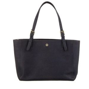 Tory Burch Saffiano Navy Tote